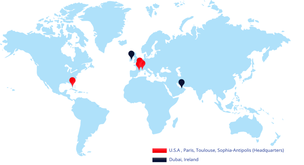 Map monde PNG des points de distribution NEXESS. World Map PNG of NEXESS distribution points.